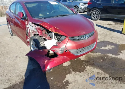 2013 Hyundai Elantra Gls z USA, uszkodzony, nr VIN 5NPDH4AE3DH396042